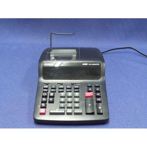 Casio FR2650TM 12 Digit Color Printing Desk Calculator Machine